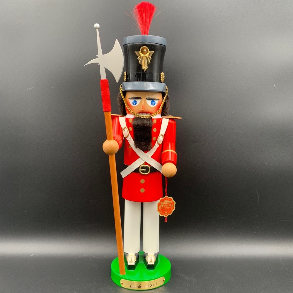 Steinbach Guardsman Karl Nutcracker S724 German Wood Soldier Red 17 Inch Box